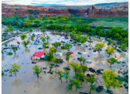 Flooding along the San Juan River. David Kartchner photo