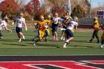 San Juan quarterback Beau Yeomans scampers into the end zone in the second quarter of the Broncos’ semifinal game against Summit Academy. Oaysis Nielson photo