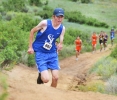 San Juan junior Edward Lyman competes in the Boggy Draw Bear Chase in Dolores, CO earlier on August 20. Lyman paced the Broncos this season with a Region 19 championship and a seventh-place overall finish at the state meet.  Joel Priest photo