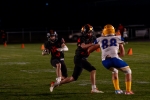 Carter Rogers (13) gets downfield with a block from Landon Shumway. Anna Fredericks photo