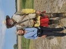 Merry Palmer and “McCaffrey” at Fort Laramie in Wyoming.  Ted Palmer photo