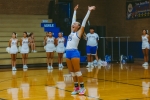 San Juan junior Aspyn Ivins celebrates a point against Grand County on September 3.  Brooke Pehrson photo