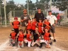 The 3rd and 4th grade Monticello Tigers recently won their league championship. They eentered the championship round with a 2-0 record. The Blanding Dodgers beat them 5-4 in championship game one, but the Tigers rallied to take the second game and the title 6-4. (top row, left to right) Jamin Breedlove, Coach Jake Palma, Carson Palma, Spencer Burton, Coach Linc Pehrson, Tracker Pehrson, Gabriel Fennell, Coach RT Nielson. Bottom: Owen Nielson, Easton Palma, Copeland Bothwell, Beaudry McDonald, & Javin Marion