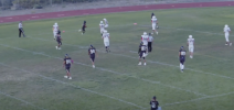 Quarterback Tristan Black runs the ball in for a score during the Raiders big homecoming win over Altamont. 