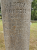 Headstone of Hastin Potter in the Old Carney Cemetery. Merry Palmer photo