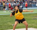 Whitehorse sophomore Hope Palmer gears up for an attempt in the 1A Utah State shot put competition May 18 at BYU. Palmer finished 16th in the event.  Anna Fredericks photo